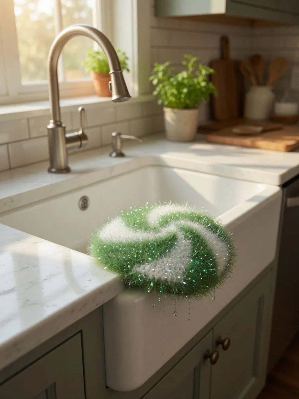 Colorful Sparkle Kitchen Scrub Pads - Pack of 5